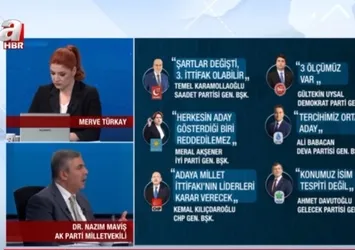 Millet İttifakından yeni bir ittifak mı doğuyor? Saadet Deva ve Gelecek Partisi'nin adayı Abdullah Gül mü olacak? Nazım Maviş A Haber'de yorumladı
