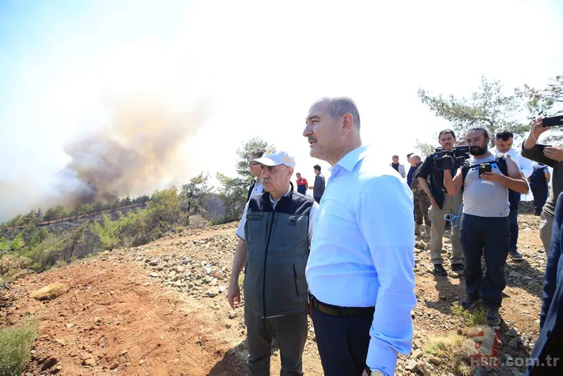 Marmaris'te orman yangını! Havadan ve karadan müdahale sürüyor | Bölgeye yakın yerleşim alanındaki evler tahliye edildi | A Haber bölgede 11