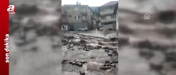 SON DAKİKA | Manisa Saruhanlı'da korkunç görüntü | Sağanak yağış sonrası su baskınları yaşandı - 5