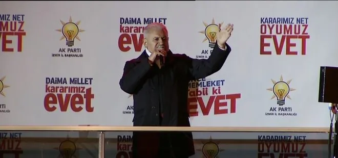 Başbakan Yıldırım İzmir’de halka seslendi