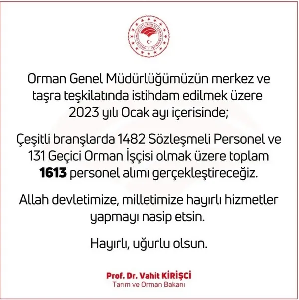 OGM 1613 PERSONEL ALIMI: 2023 OGM personel alımı ne zaman, hangi tarihte, başvuru şartları neler? İşte, branş ve kadrolar!