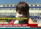 Hemşire annesine sürpriz yaptı