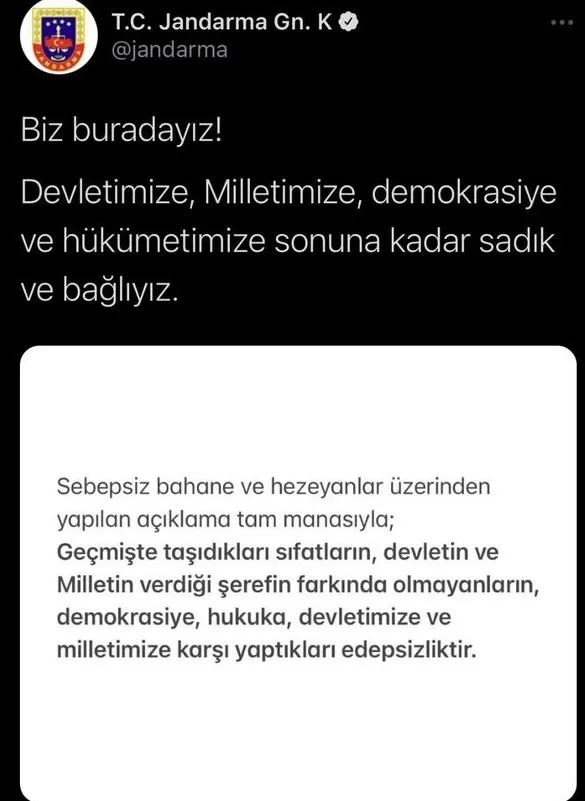 Son dakika: Hükümetten darbe imalı bildiriye sert tepki! Biz buradayız - 4