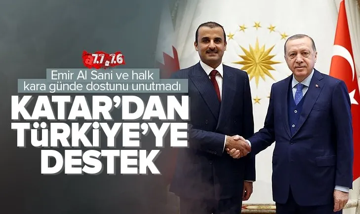 Katar Emiri’nden Türkiye’ye maddi destek