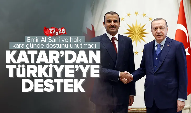 Katar Emirinden Türkiyeye maddi destek