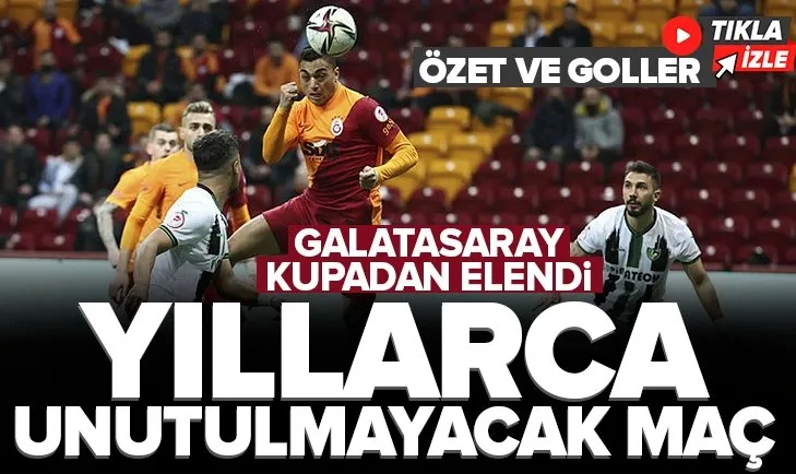 Galatasaray Türkiye Kupası’ndan elendi