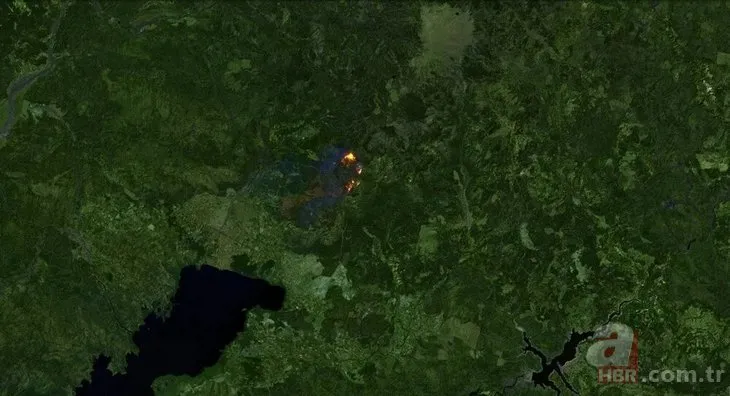 Yürek yakan görüntü! Orman yangınları uydudan böyle görüntülendi