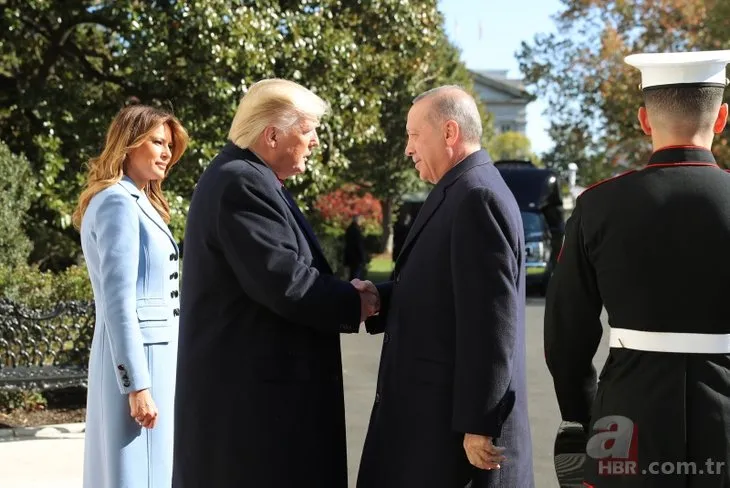 Başkan Erdoğan - Trump görüşmesinden dikkat çeken kareler