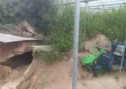 Mersin'de sağanak felaketi! Yol çöktü