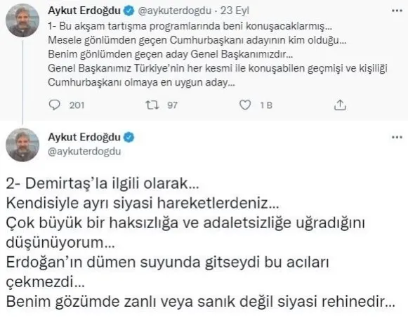 CHP’li Aykut Erdoğdu Selahattin Demirtaş sözleri sonrası geri adım attı