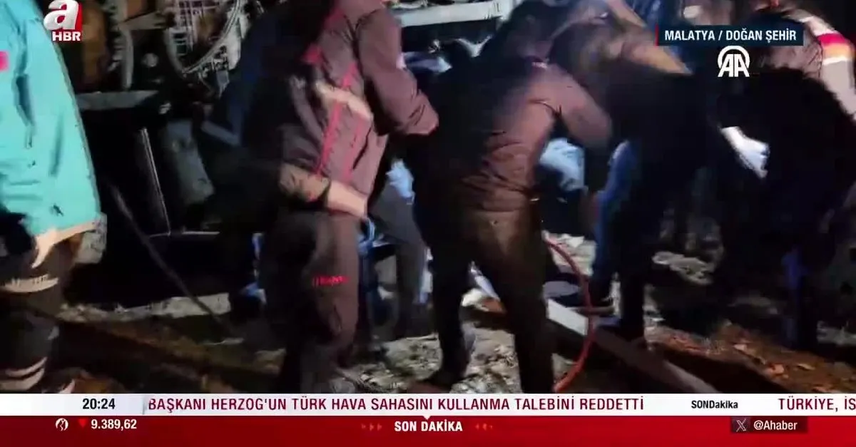 Malatya'daki kazadan acı haber! 1 polisimiz şehit oldu