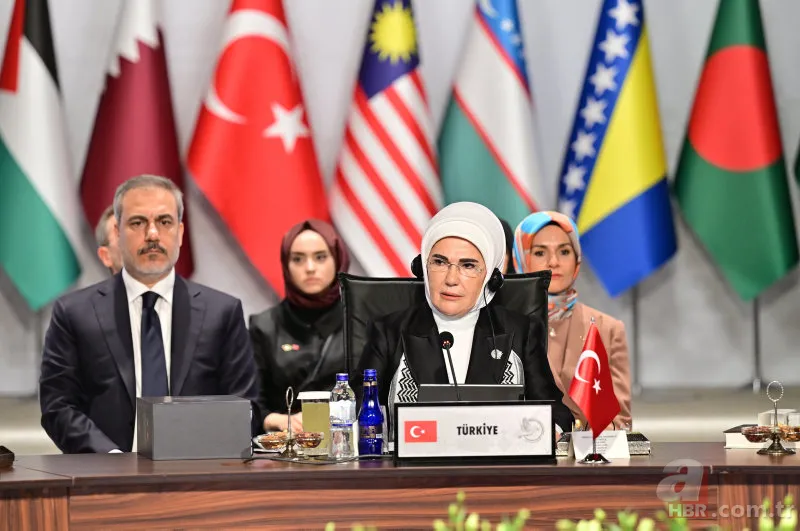 İstanbul'da 'Filistin İçin Tek Yürek' Zirvesi! Emine Erdoğan: Hiçbir ideoloji masumların canından değerli değil 4