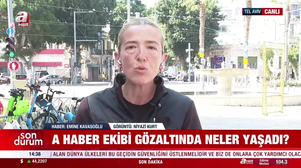 A Haber ekibine Tel Aviv'de ikinci gözaltı!