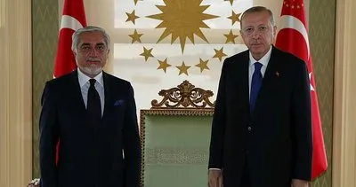Son dakika: Başkan Erdoğan Afganistan Milli Uzlaşı Yüksek Konseyi Başkanı'nı kabul etti
