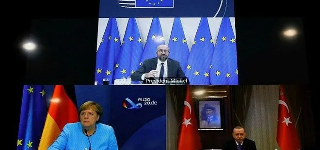 Son dakika: Üçlü Doğu Akdeniz zirvesi! Başkan Erdoğan Merkel ve AB Konseyi Başkanı Michel ile görüştü