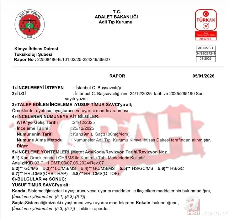 İşte Timur Savcı'nın uyuşturucu raporu! Ela Rümeysa Cebeci ile mesajları ortaya çıkmıştı 9