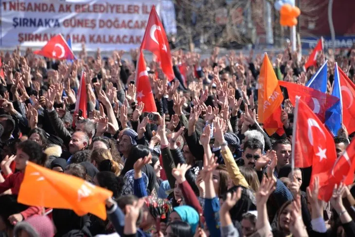 Başkan Erdoğan'a Şırnak'ta sevgi seli