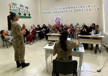 Gaziantep'te jandarma KADES uygulamasını anlattı