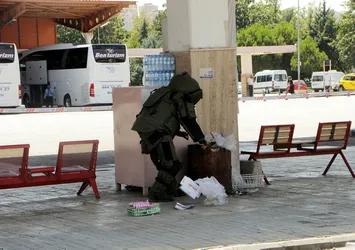 Gaziantep otogarında mühimmat bulundu