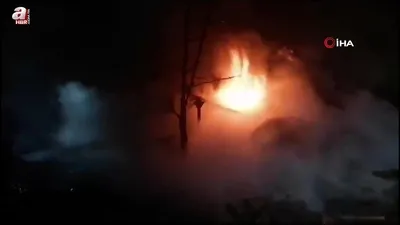 Çanakkale’de evin deposu yandı!