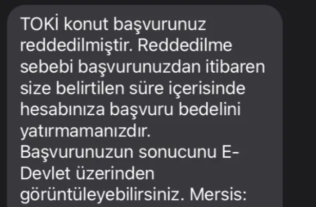 Yeni başvuru yapılabiliyor mu? Para Yatırma Süresi Geçerse Ne Olur? TOKİ SMS gelmedi! TOKİ başvuru ücretini yatırmayı unutanlar dikkat!