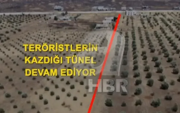 A Haber Drone’u teröristleri görüntüledi! YPG/PKK’lılar Drone’a ateş açtı