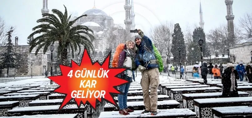 İstanbul'a 4 gün boyunca kar yağacak! Meteoroloji'den İstanbul'a kar yağışı uyarısı