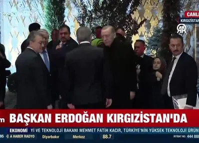 Başkan Erdoğan Kırgızistan’da