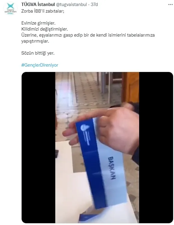 TÜGVA’dan CHP’li İBB’nin Adalar’daki işgaline dair önemli açıklama! Kilidi değiştirip isimlerini tabelalarımıza yapıştırmışlar