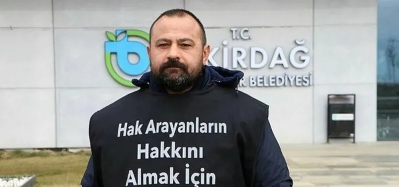 Tekirdağ Belediyesi’nden haksız yere kovulan işçi Numan’ın adalet yürüyüşü! CHP Genel Merkezi’nin önünde açlık grevi yapacak