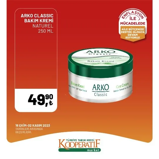 Tarım Kredi Market 30 Ekim indirim kataloğu! Kuru Soğan 5,90 TL, Salatalık 9,75 TL, Limon 10,90 TL, Yerli muz 28,90 TL, Mandalina 12,50 TL satışta…