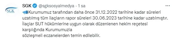 sgk-twitterdan-acikladi-ilac-raporu-sureleri-uzatildi-1671230671012.jpg SGK Twitter'dan açıkladı: İlaç raporu süreleri uzatıldı - 1