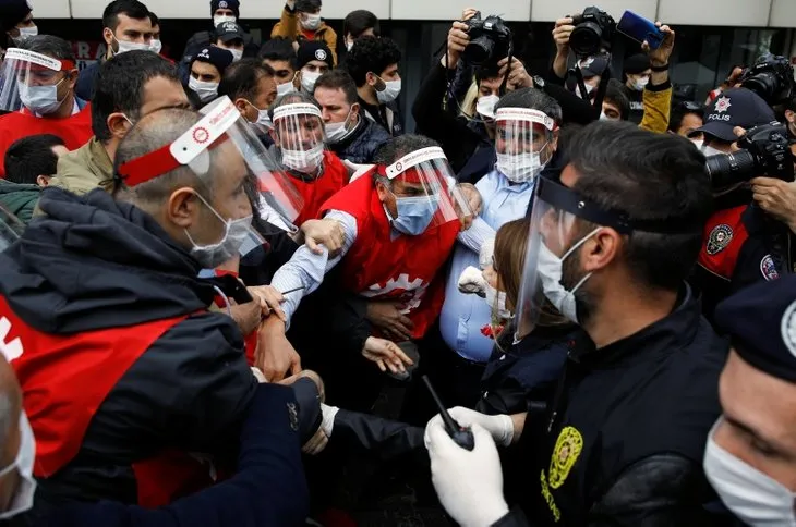 DİSK üyelerinden skandal hareket! Herkesin hayatını tehlikeye attılar