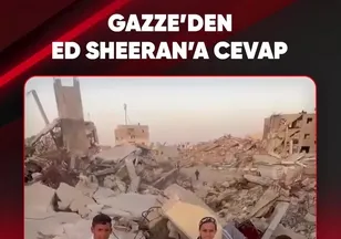 GAZZE'DEN ED SHEERAN'A CEVAP