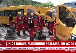 Çin'de kömür madeninde patlama: 90 ölü