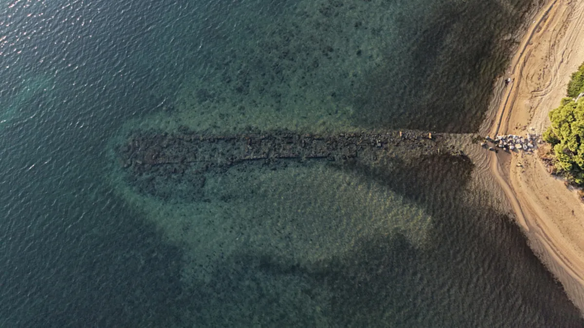 O ilimizde şaşırtan olay! Deniz çekilince gün yüzüne çıktı
