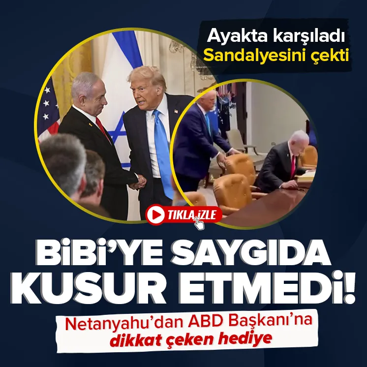 Trump Bibiye saygıda kusur etmedi!