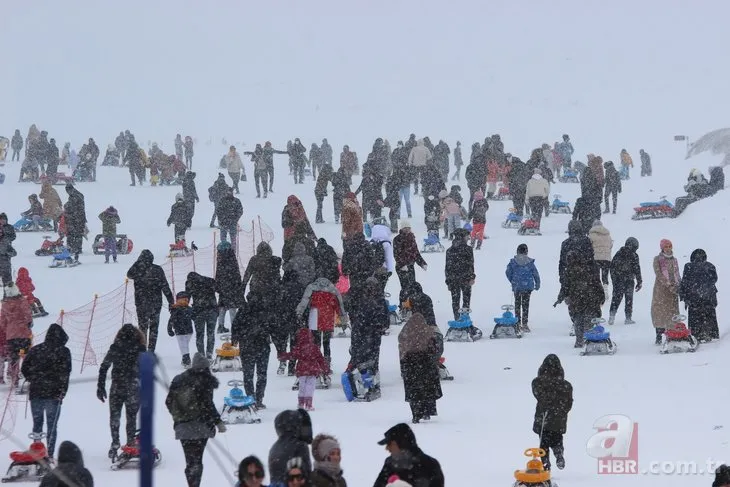 Erciyes’te sömestır etkisi! Kış tatilcileri akın etti