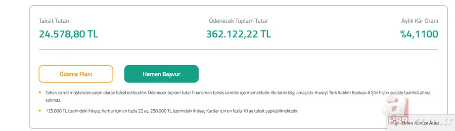200 bin TL ihtiyaç kredisi için aylık taksitler kaç TL? Banka banka güncel kredi hesaplama… 7