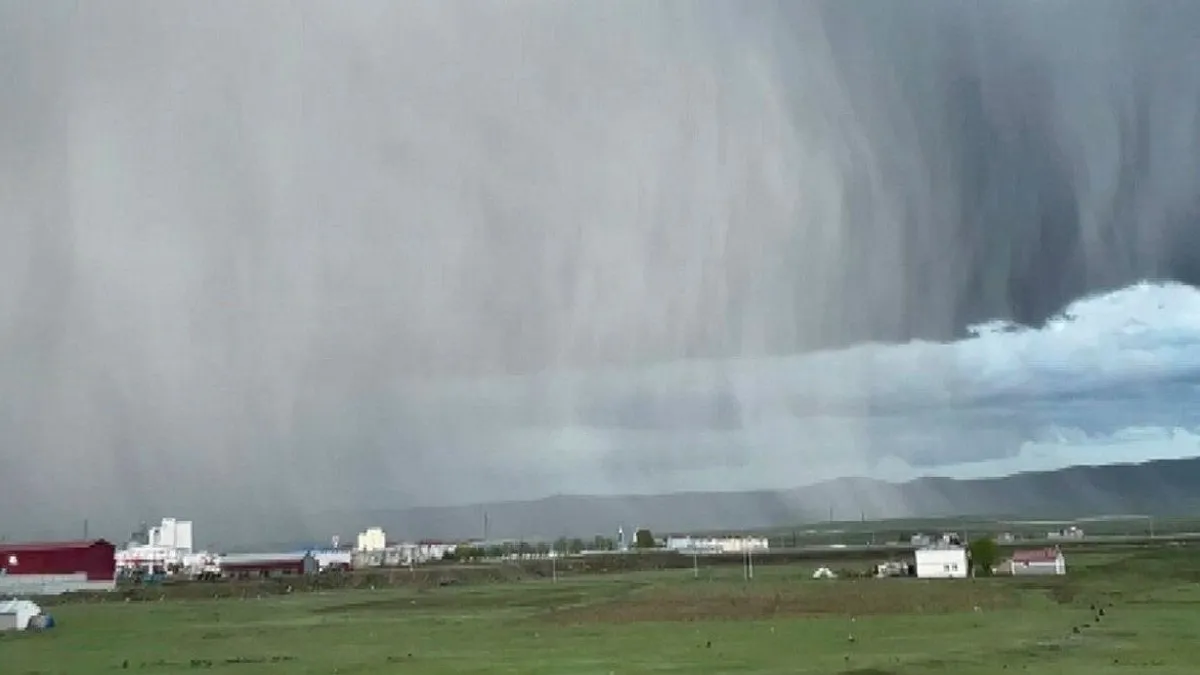 Kars'ta sağanak ve kar etkili oldu