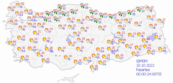 1665068832479.png Kuvvetli sağanak ve fırtına başladı! Günlerce sürecek... Meteoroloji'den son dakika uyarısı! İstanbul Ankara İzmir hava durumu - 13