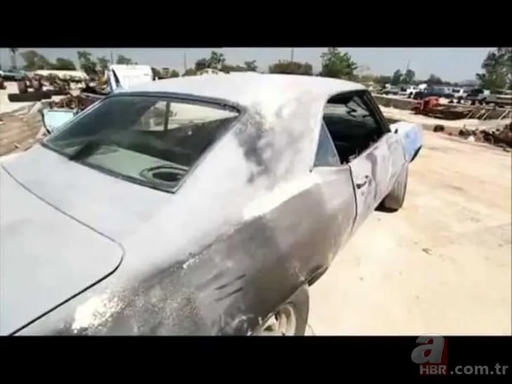 Hurda 1969 Camaro model aracı baştan yaptı! 'Yok artık' dedirten değişim!