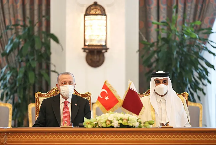 Son dakika: Başkan Erdoğan Katar’da: El Sani ile görüştü