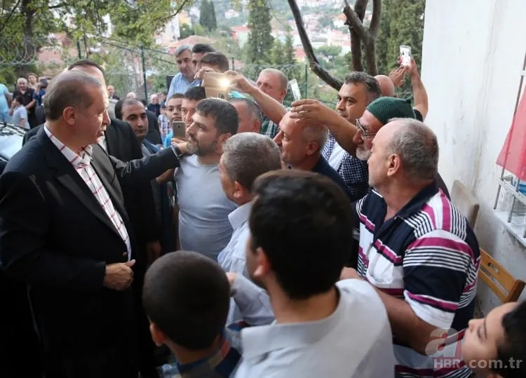 Cumhurbaşkanı Erdoğan'dan şehit ailelerine ziyaret 15