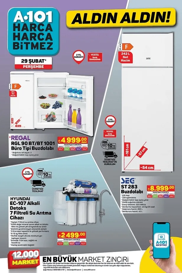 A101’de indirimler bugün başladı! A101 29 Şubat Aktüel İndirim Kataloğu’nda Hangi Ürünler Var?