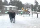 Uludağda kar etkili oluyor