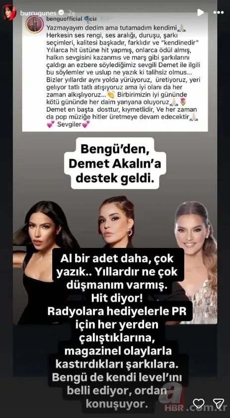 Pop dünyasında "Burcu Güneş" depremi: Ünlü isimler tarafını seçti 12