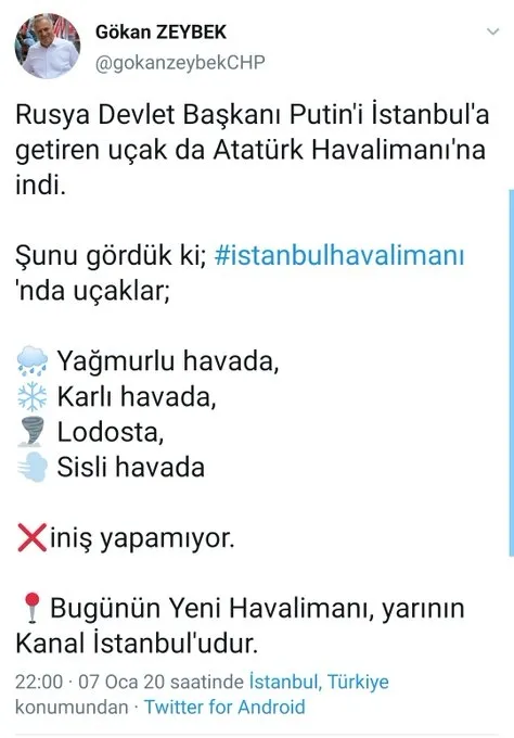 İstanbul Havalimanı’nı hazmedemeyenler yalana ve iftiraya sarıldı