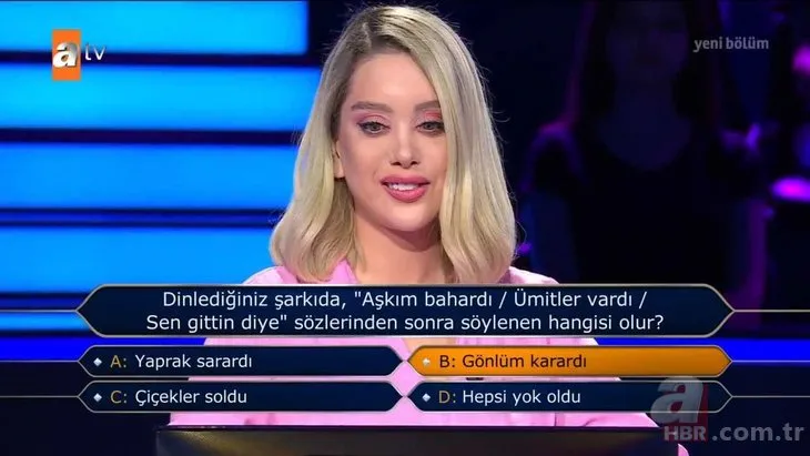 Milyoner'e damga vuran yarışmacı: Bu soruda elenmek marifet ister! ''Onur öğrencisi olarak mezun oldum'' dedi ama...