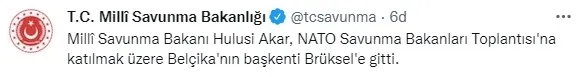 Son dakika: Bakan Hulusi Akar NATO toplantısı için Brüksel'e gitti - 1